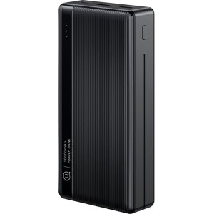 USAMS power bank US-CD205, 2x USB θύρες εξόδου, 10000mAh, 10W, μαύρο