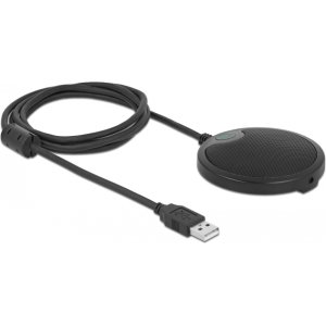 DELOCK μικρόφωνο 20672, πυκνωτικό, omnidirectional, με mute, USB