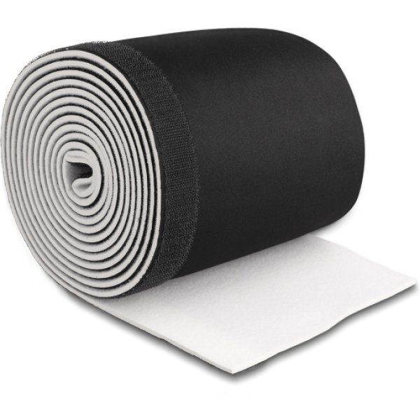 DELOCK ταινία νεοπρενίου τύπου Velcro 20865, 13.5cm, 3m, μαύρη/λευκή