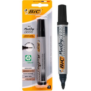 BIC ανεξίτηλος μαρκαδόρος 2000, bullet point, μαύρος