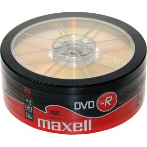 MAXELL DVD-R 4.7GB/120min, 16x speed, spindle pack 25τμχ