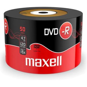 MAXELL DVD-R 4.7GB/120min, 16x speed, spindle pack 50τμχ