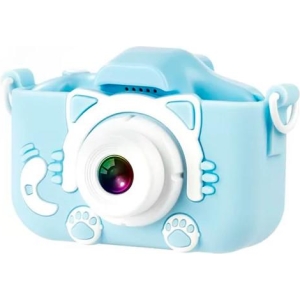 XO XJ01 ΠΑΙΔΙΚΗ ΨΗΦΙΑΚΗ ΦΩΤΟΓΡΑΦΙΚΗ ΜΗΧΑΝΗ ΔΙΠΛΟΥ ΦΑΚΟΥ 40MP, ΜΕ ΠΑΙΔΙΚΗ ΘΗΚΗ ΣΙΛΙΚΟΝΗΣ, ΜΠΛΕ