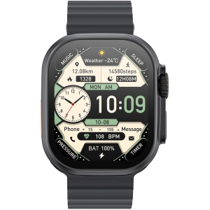 XO M11ULTRA SMART WATCH, ΑΣΥΡΜΑΤΗ ΦΟΡΤΙΣΗ, ΚΛΗΣΗ, ΜΑΥΡΟ