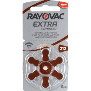 RAYOVAC μπαταρίες ακουστικών βαρηκοΐας 312MF, mercury free, 1.4V, 6τμχ