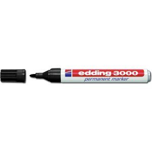 EDDING ανεξίτηλος μαρκαδόρος 3000, 1.5-3mm, επαναγεμιζόμενος, μαύρος