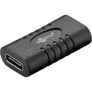 GOOBAY αντάπτορας USB-C 45401, θηλυκό σε θηλυκό, 5Gbit/s, 60W, μαύρος