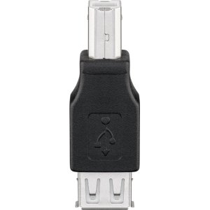 GOOBAY αντάπτορας USB σε USB Type B 50291, θηλυκό σε αρσενικό, μαύρος