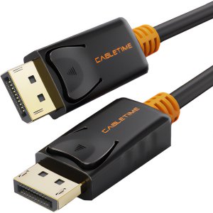 CABLETIME καλώδιο DisplayPort CT-01G, 4K/60Hz, 1m, μαύρο