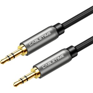 CABLETIME καλώδιο ήχου 3.5mm CT-P11GN, AUX, 1.8m, μαύρο