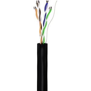 GOOBAY καλώδιο δικτύου 57198, CAT 5e U/UTP, CCA, έως 40m, 100m, μαύρο