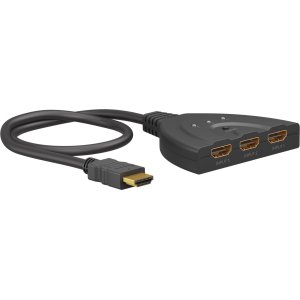 GOOBAY HDMI switch 58487, 3-in σε 1-out, 4K/30Hz, μαύρο