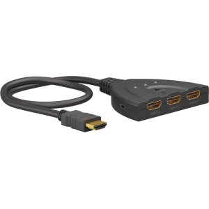 GOOBAY HDMI switch 58488, 3-in σε 1-out, 4K/60Hz, μαύρο