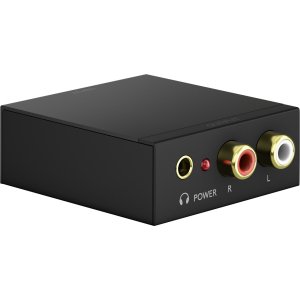 GOOBAY μετατροπέας ήχου 58493, Coaxial/Toslink σε 2x RCA, μαύρος