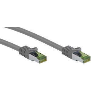 GOOBAY καλώδιο δικτύου 61113, CAT 8.1 S/FTP, copper, GHMT, 0.25m, γκρι