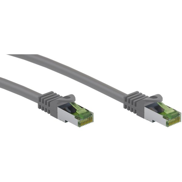 GOOBAY καλώδιο δικτύου 61113, CAT 8.1 S/FTP, copper, GHMT, 0.25m, γκρι