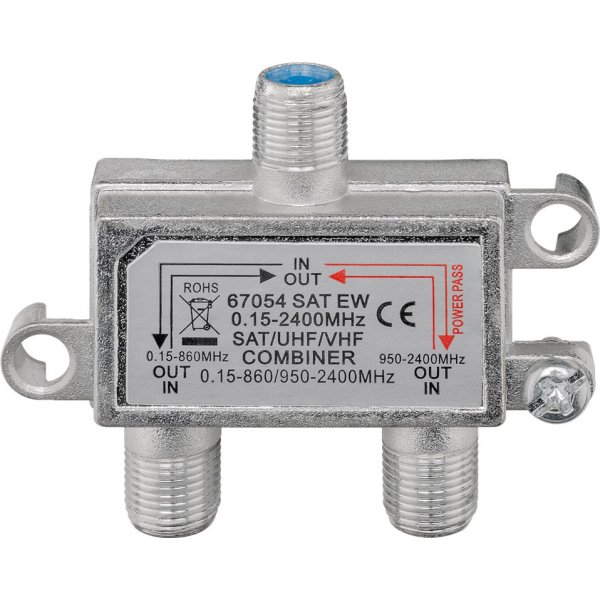 GOOBAY SAT-TV combiner 67054, 0.15 MHz - 2400MHz, 100dB