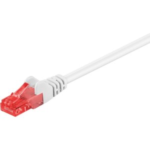 GOOBAY καλώδιο δικτύου 68632, CAT 6 U/UTP, CCA, 0.5m, λευκό