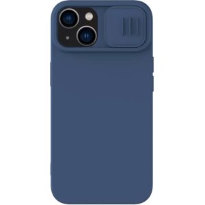NILLKIN θήκη CamShield Silky Silicone για iPhone 15, μπλε