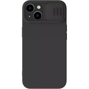 NILLKIN θήκη CamShield Silky Silicone για iPhone 15 Plus, μαύρη