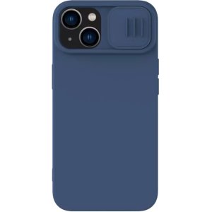 NILLKIN θήκη CamShield Silky Silicone για iPhone 15 Plus, μπλε