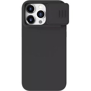 NILLKIN θήκη CamShield Silky Silicone για iPhone 15 Pro, μαύρη