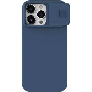 NILLKIN θήκη CamShield Silky Silicone για iPhone 15 Pro, μπλε