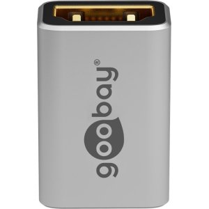 GOOBAY αντάπτορας HDMI 72008, Ethernet, 8K/60Hz, 4K/120Hz, 48 Gbps, γκρι