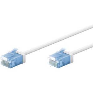 GOOBAY καλώδιο δικτύου 74301, CAT 6A U/UTP, slim, copper, 500MHz, 10m, λευκό