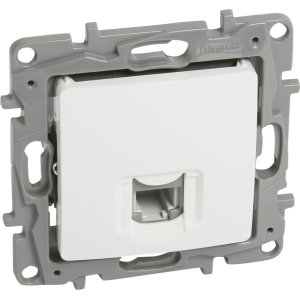 LEGRAND πρίζα RJ11 764569, λευκή