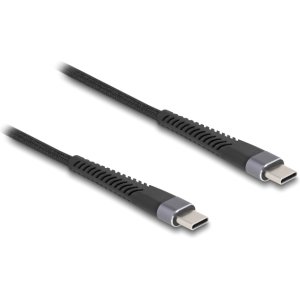 DELOCK καλώδιο USB-C 81125, 60W, 480Mbps, 2m, μαύρο