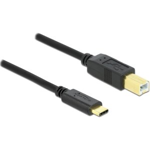 DELOCK καλώδιο USB-C σε USB Type B 83601, 1m, μαύρο