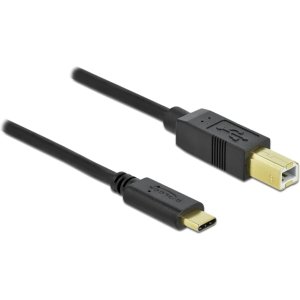DELOCK καλώδιο USB-C σε USB Type B 83666, 480Mbps, 3m, μαύρο