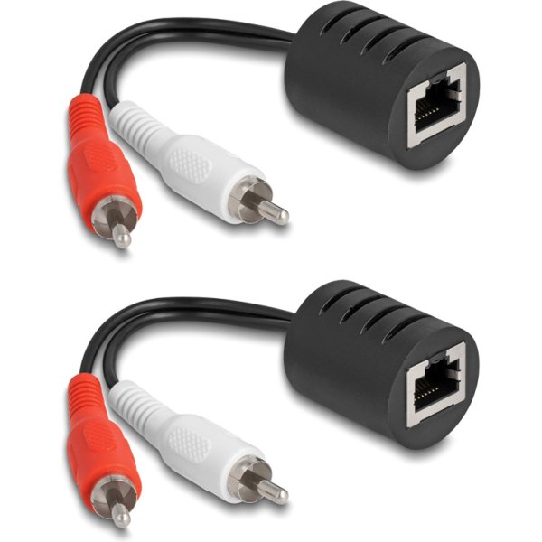 DELOCK audio extender 87857 RCA σε RCA, μέσω καλωδίου RJ45, έως 50m