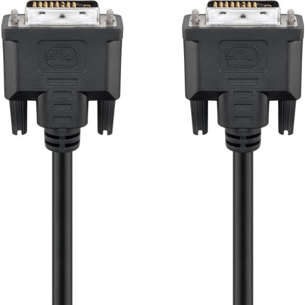 GOOBAY καλώδιο DVI-D 24+1 93573, 30AWG, Full HD, 1.8m, μαύρο