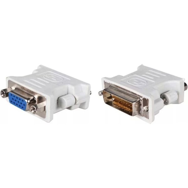 POWERTECH αντάπτορας DVI 24+1 αρσενικό σε VGA θηλυκό CAB-G020, λευκός