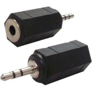POWERTECH αντάπτορας 2.5mm σε 3.5mm CAB-J014, μαύρος, 5τμχ