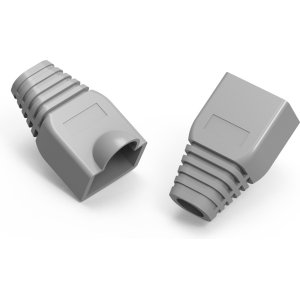 POWERTECH κάλυμμα για βύσμα δικτύου RJ45 CAB-N091, γκρι, 10τμχ