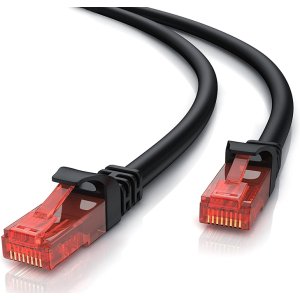 POWERTECH καλώδιο δικτύου CAB-N274, Cat 6 U/UTP, copper 24AWG, 1m, μαύρο