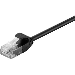 POWERTECH καλώδιο δικτύου CAB-N305, Cat 6 U/UTP, slim, copper, 3m, μαύρο