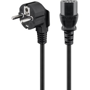 POWERTECH καλώδιο τροφοδοσίας CAB-P031, 3x 1mm², 3m, μαύρο