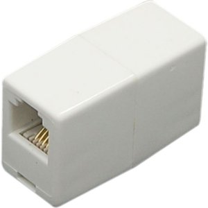POWERTECH τηλεφωνικό εξάρτημα μούφα CAB-T021, 6p4c, RJ11, μπεζ