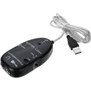POWERTECH USB Guitar Link CAB-U140, για σύνδεση κιθάρας σε PC, 1m