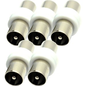 POWERTECH αντάπτορας PAL 9.5mm αρσενικό CAB-V022 για TV, 5τμχ