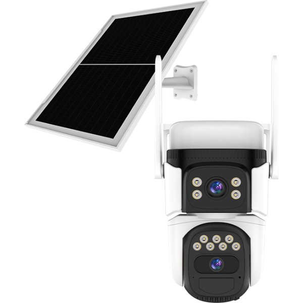 VSTARCAM smart ηλιακή κάμερα CB621DR, dual lens, 3MP, WiFi, SD, PTZ, IP66