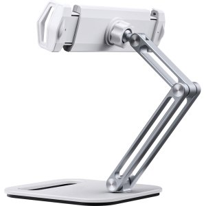 CABLETIME μεταλλική βάση tablet CT-PS03-AS, 4-13", ρυθμιζόμενη, λευκή