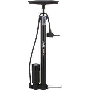 DELI τρόμπα χειρός DL-QT002 με μανόμετρο, 120PSI, μαύρη