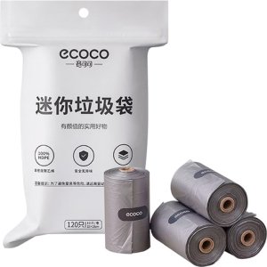 ECOCO σακούλες απορριμμάτων E24062, 22x24cm, γκρι, 4x30τμχ