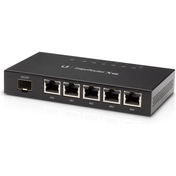 UBIQUITI router EdgeRouter X SFP, 5-Port Gigabit PoE, 1000Mbps, 50W