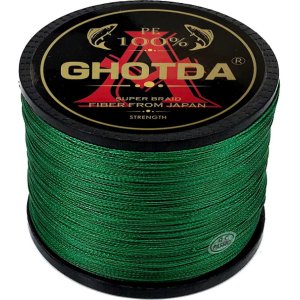 GHOTDA νήμα FISH-0040, τετράκλωνο, 18lb, 0.16mm, 1000m, πράσινο